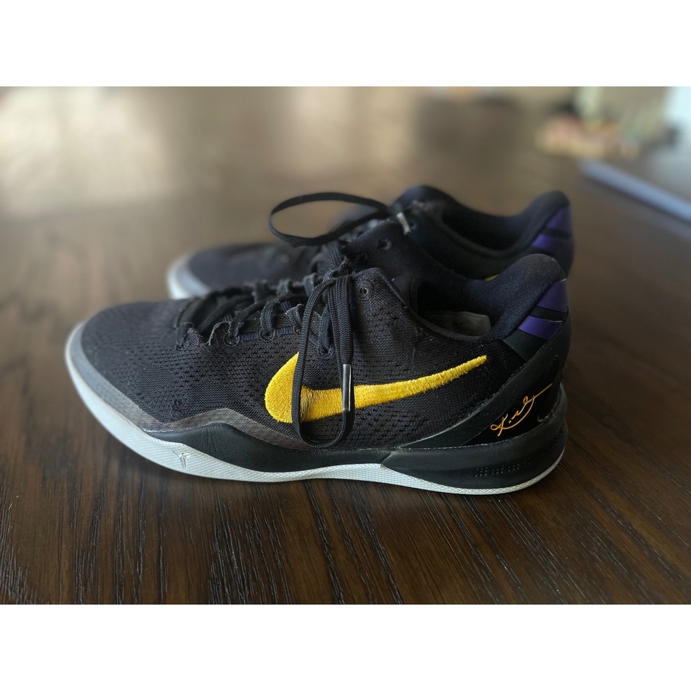Nike Kobe 8 Protro GS Kids 6Y Black Gold Purple Good Hollywood Nights FN0266-002